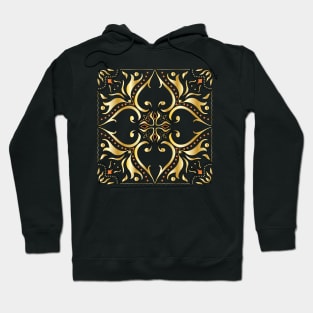 Arabic Moroccan Golden Pattern Hoodie